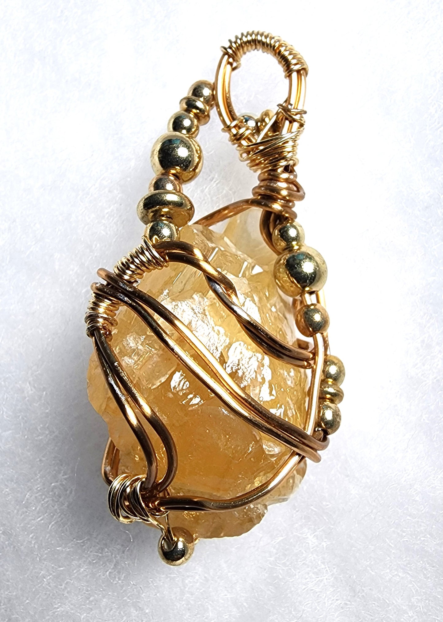 Honey Calcite Pendant